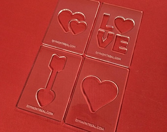 Valentinstag Fräser-Vorlagen | Herz Liebe Valentine Fräser-Vorlagen | Acryl Fräser Vorlage