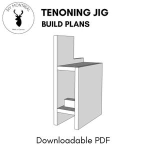 Tenoning Jig | Woodworking | Table saw jig | PDF Build Plans