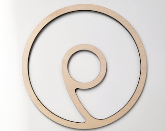 Round Swirl (1) Serving Tray ROUTER TEMPLATE | Plywood template for creating wooden trays with a router