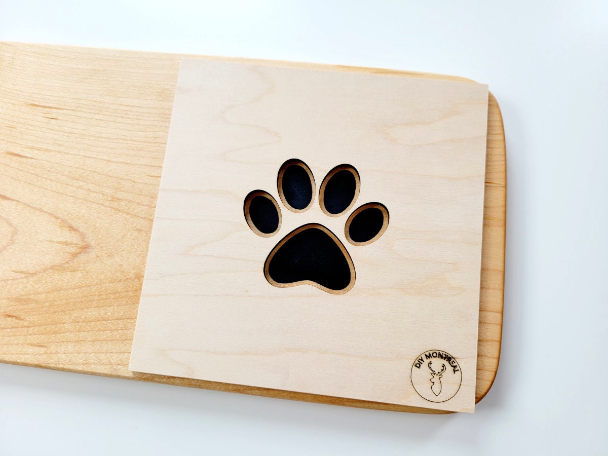 Paw Print Router Inlay Template Plywood Template for Creating Epoxy or Paw Print Router Inlay Template Plywood Template for Creating Epoxy or