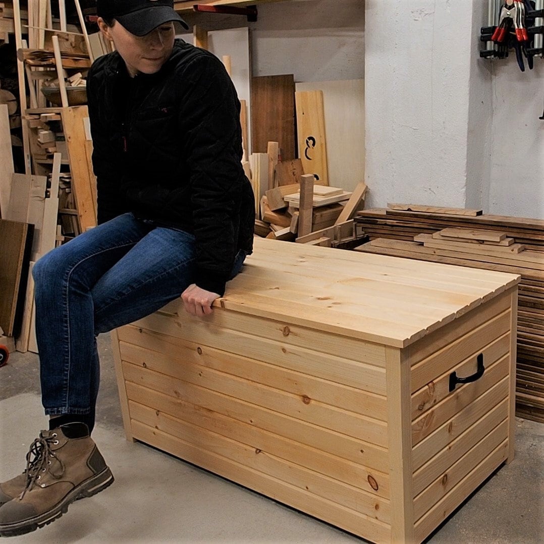 Coffre de rangement en bois bricolage Plans de construction PDF -   France