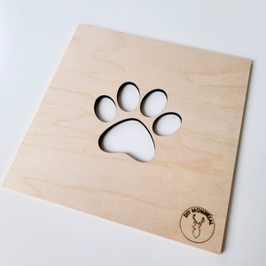 Paw Print Router Inlay Template | Plywood Template for Creating Epoxy or Wood Inlays With a ...