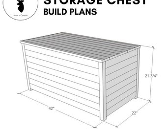 Wooden Storage Chest DIY PDF Build Plans 