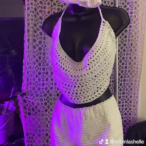 Custom crocheted short set