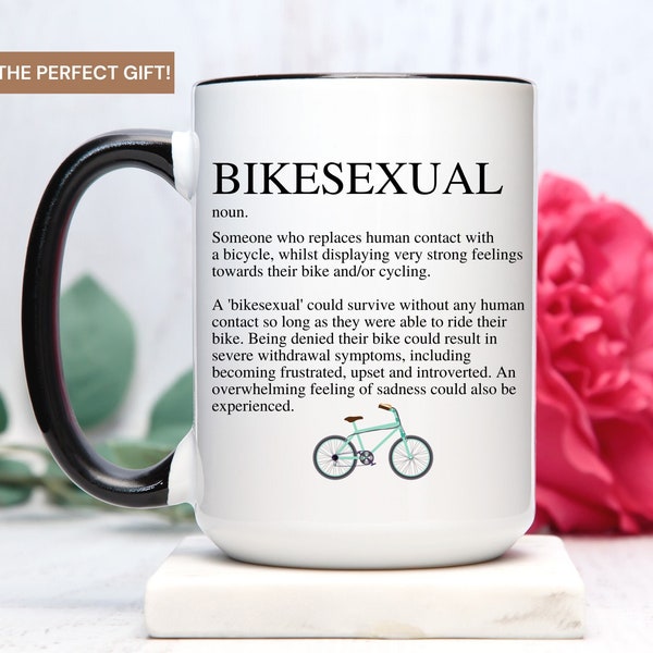 Bicycle Mug, Bicycle Gifts, Cycling Gifts, Mountain Bike Gift, Bike Lover Gift, Mountain Bike Mug, Cycling Mug, Bikesexual, Bike Mug