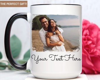 Foto de taza personalizada, taza de café personalizada con imagen, regalo de foto familiar, taza personalizada para mamá, perro de taza personalizado, foto de taza personalizada, taza personalizada
