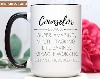 counselor gifts, school counselor gifts, counselor office decor, counselor mug, counselor therapist, counselor thank you gift