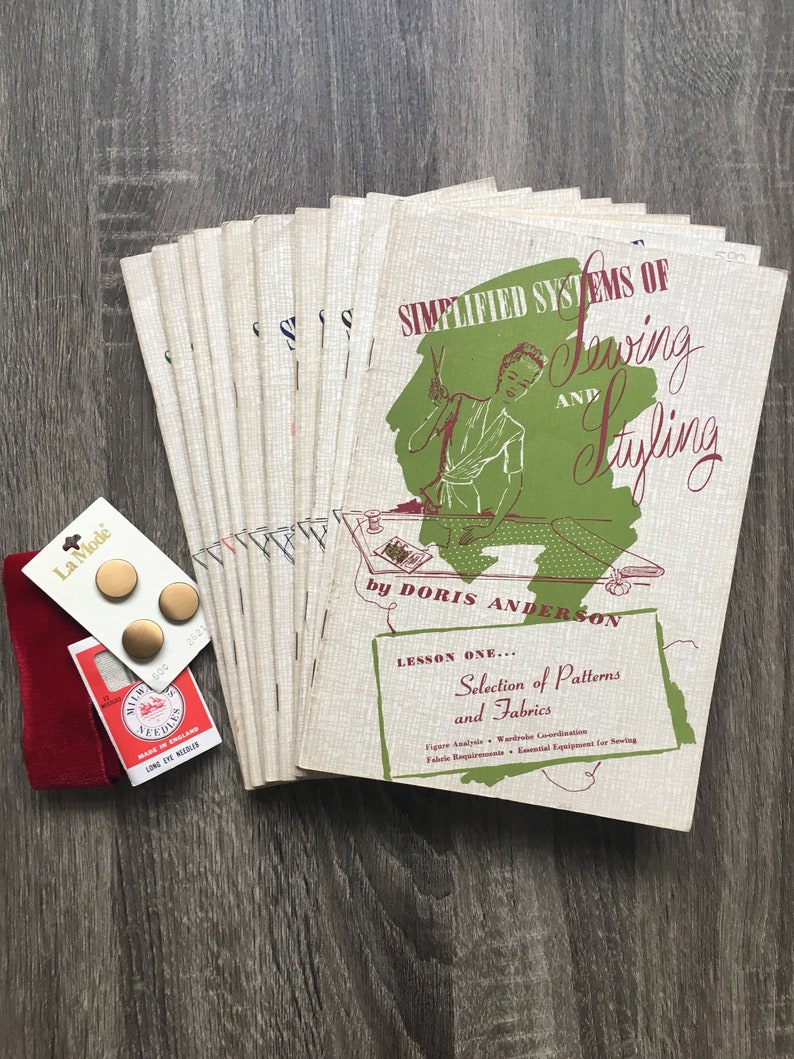 set of 10 Simplified Systems of Sewing /& Styling books by Doris Anderson