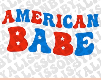 American Babe | SVG PNG | Instant Download