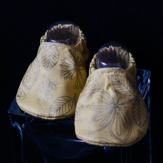 silver baby moccasins