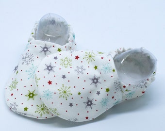 Snowflake Baby,  Snowflake baby outfit,  Snowflake shoes, Baby shoes, Christmas shoes, Stocking stuffer, Newborn shoes, Toddler slippers