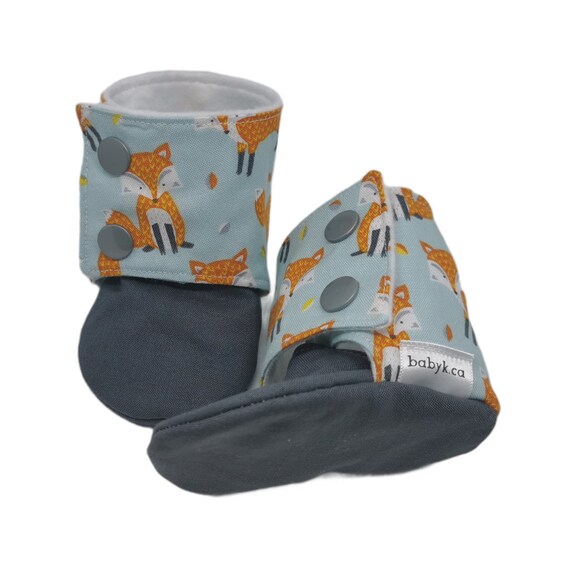 fox baby booties