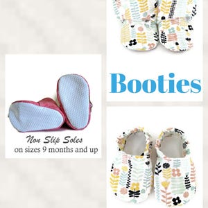 Butterfly booties, Butterfly baby booties, Butterfly booties girl, Stay on baby booties, Baby slippers, Baby shoes, Toddler slippers, Moccs image 2