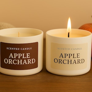Apple Orchard Soya Candle - Crisp Fall Apple Pie, Kürbis & Cozy Spice Aroma