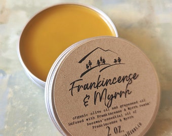 Frankincense and Myrrh Salve, All Natural, Natural Skin Care