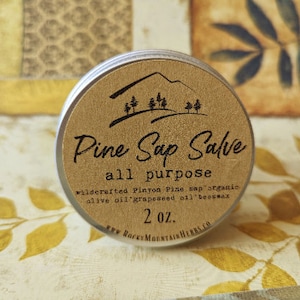 Pine Sap Salve, Pinyon Pine, Herbal Salve, Pine Tar Salve