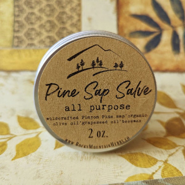 Pine Sap Salve, Pinyon Pine, Herbal Salve, Pine Tar Salve