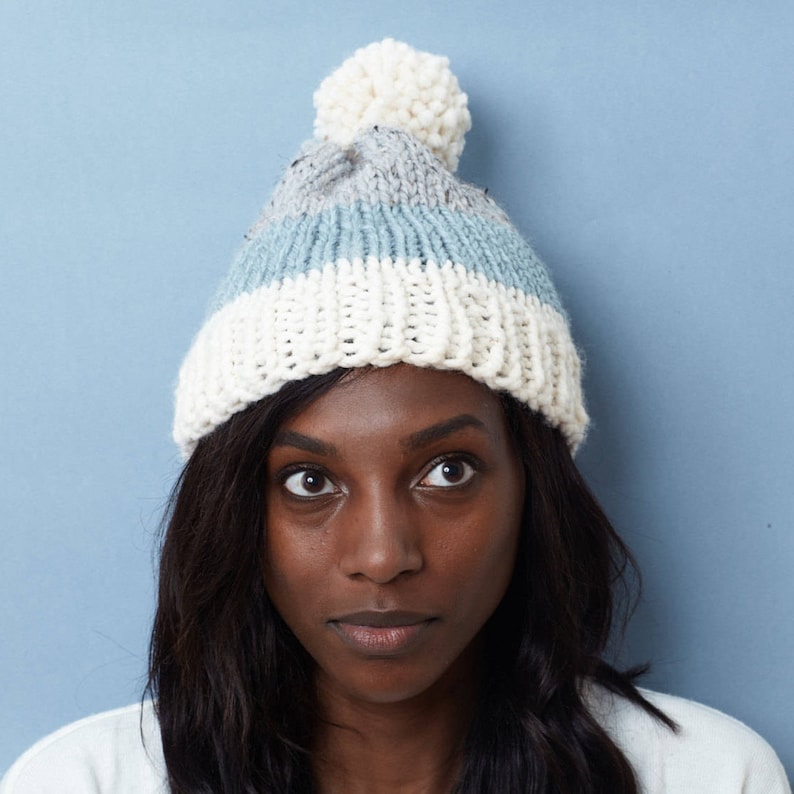 Chunky Knit Hat Winter Hat Womens Pom Pom Hat THE ALBERT Free Shipping Holiday Gifts for Women