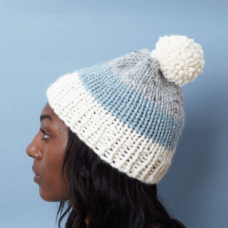 Chunky Knit Hat Winter Hat Womens Pom Pom Hat THE ALBERT Free Shipping Holiday Gifts for Women