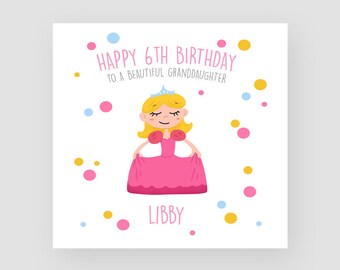 Daughter Grandaughter Friend Mum Wife Girlfriend Princess 50th Birthday Card