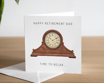 Tarjeta de jubilación personalizada para él - Tarjeta de jubilación para papá - Tarjeta de felicitación por la jubilación - Tarjeta de jubilación para el abuelo