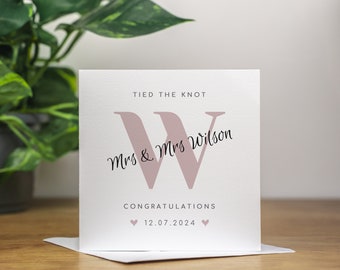 Mrs & Mrs Hochzeitstag Karte Handgemacht Same Sex Hochzeit Andenken Karte Hochzeitsgeschenk Gay Paar Hochzeitskarte Gebunden The Knot