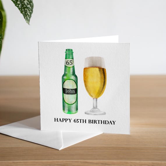 Biglietto Pop Up Biglietto Auguri 3D Birra Pop Up - Compleanno