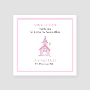 Cartão de agradecimento personalizado por ser minha madrinha - Novo cartão de madrinha - Presentes de agradecimento de madrinha - Cartão de madrinha personalizado do bebê