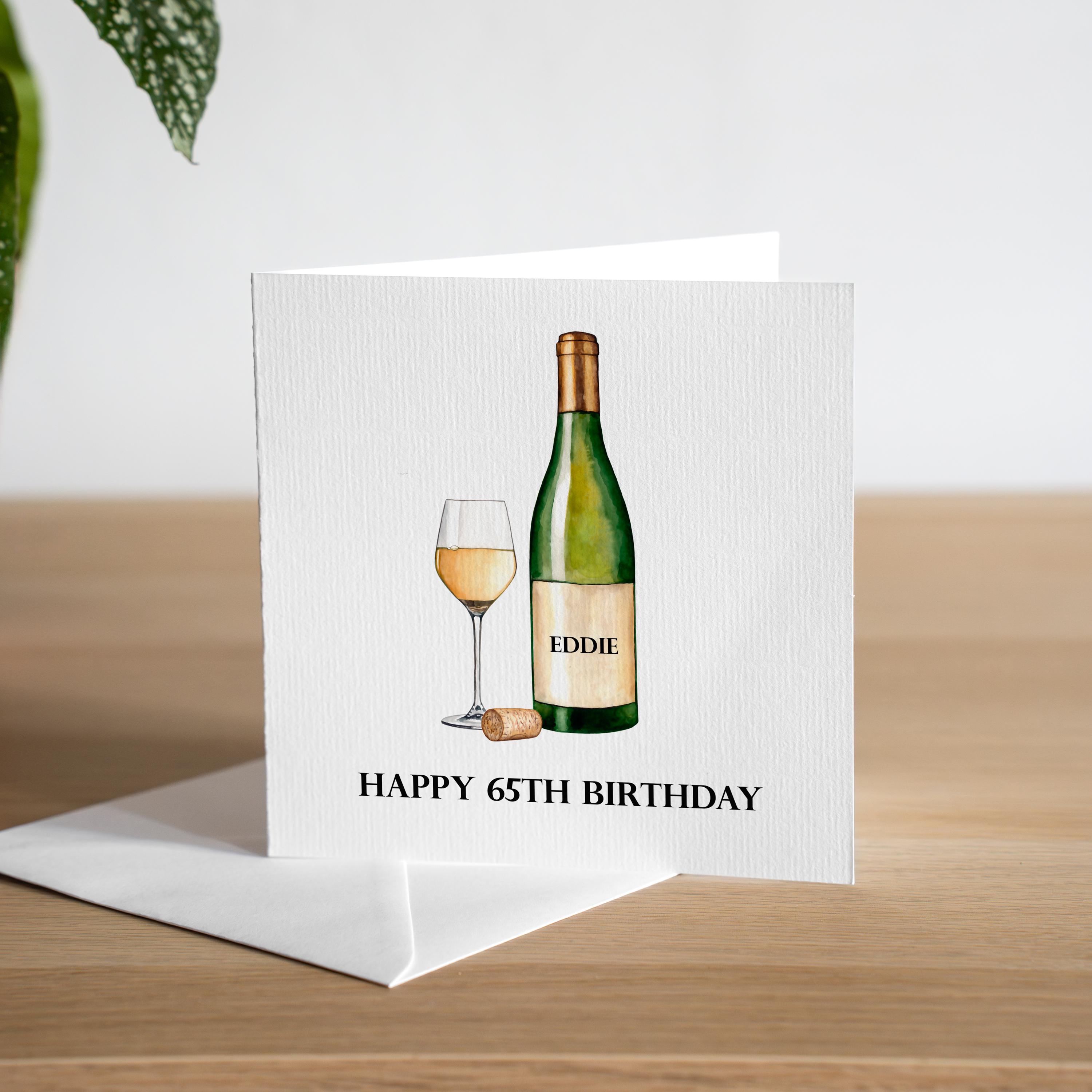 Biglietto D'Auguri In Metallo Per 65° Compleanno Da Cane A Papà - Regalo Originale