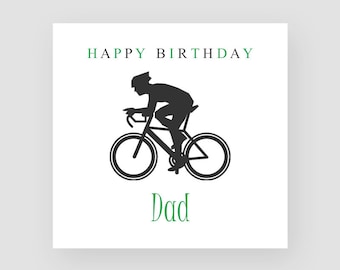PERSONALISED MOTOR BIKE CYCLE RACING BIRTHDAY FATHERS DAY ANY OCCASION CARD