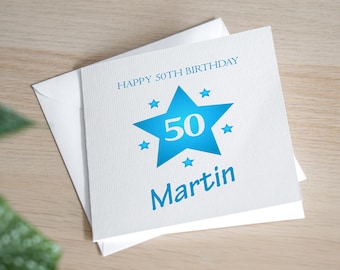 パーソナライズされた50歳の誕生日カード、お父さんへの50歳の誕生日カード、手作りの誕生日カード、夫への50歳の誕生日カード、一般的な誕生日カード、50歳の誕生日プレゼント
