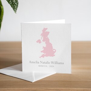Gepersonaliseerde nieuwe kaart voor meisje Peetdochter Welcome To The World-kaart kleindochter cadeaus pasgeboren meisje Handgemaakte baby aandenken cadeau voor haar