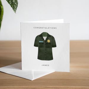 Gepersonaliseerde nieuwe paramedicuskaart Felicitatie nieuwe baankaart voor afstuderen Paramedicuskaart Medische assistent-kaart emt 1e baan NHS-kaart