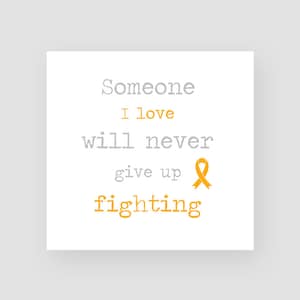 Appendix Cancer Support Card - Amber Ribbon - Cancer Awareness - Get Well Soon Card - Sympathy Card - Thinking Of You - Encouragement