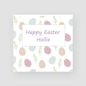 Carte de Pâques personnalisée faite à la main - Oeufs de Pâques - Pour lui / elle - Fils / Fille - Christianisme - Cartes saisonnières