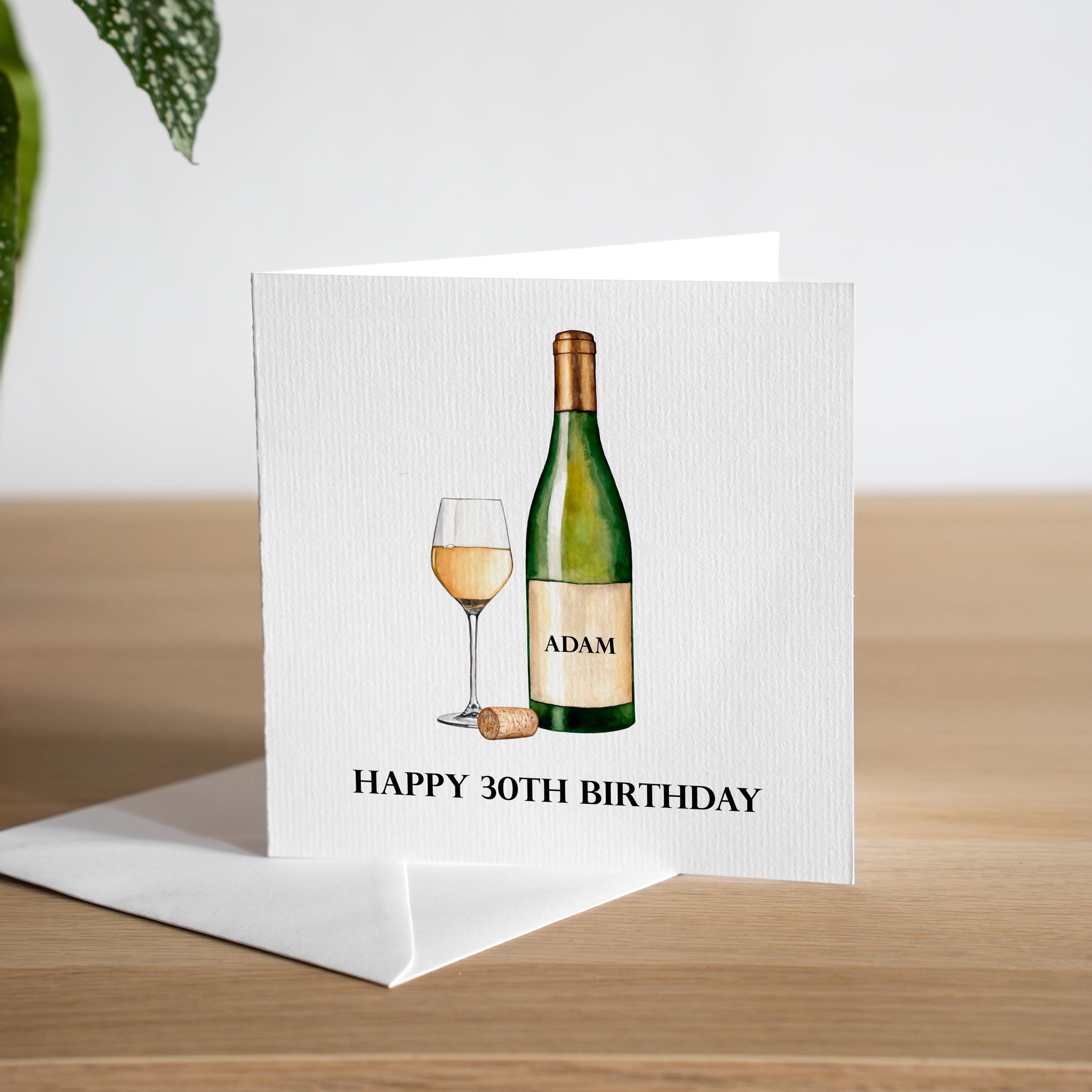 Old English Co. Biglietto 30° Compleanno Con Stelle Dorate - Per Uomo O Donna, Fatto In Inghilterra