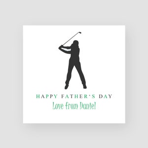 Carte de golf personnalisée pour la fête des pères pour lui - carte de golf de fête des pères - carte de sport fête des pères - carte de fête des pères beau-père