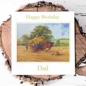 Personalised Countryside Birthday Card - Farmer Birthday Card - Horse Birthday Card - Personalised Dad Brthday Card - Grandad Birthday Card