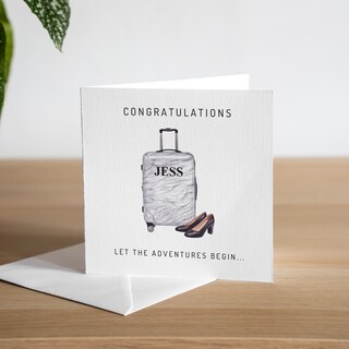 Huxters Biglietto Auguri Formato A5 – 100% Happy For You Per Nuovo Lavoro, Congratulazioni – Carta Riciclabile Con Busta