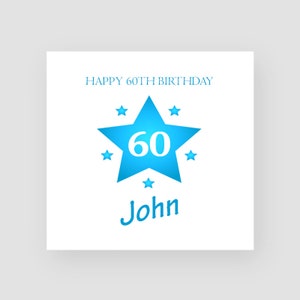 Personalizzato 60esimo compleanno carta papà 60 compleanno carta per lui fatto a mano compleanno carta marito 60esimo compleanno generico carta 60esimo regali di compleanno