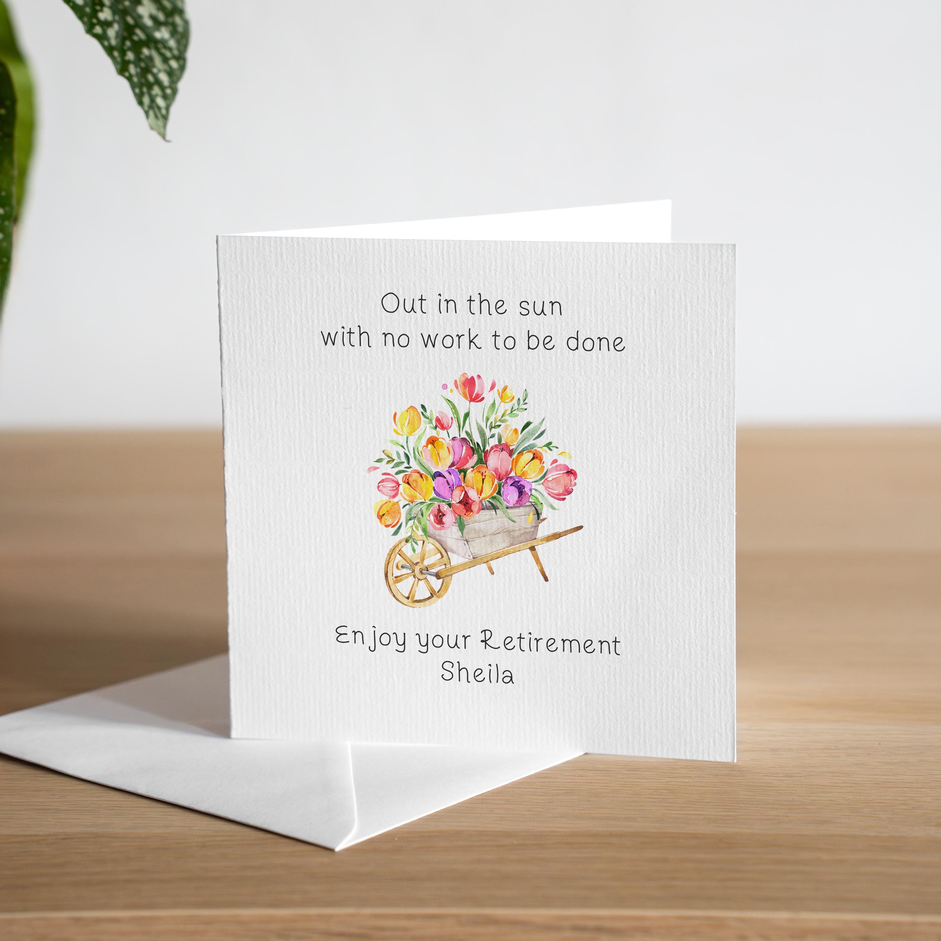 Biglietto Di Auguri Per Pensionamento In Legno - 25x15 Cm - Con Spazio Per Dediche - Regalo Originale Per Uomo E Donna - Targa Ricordo - 3