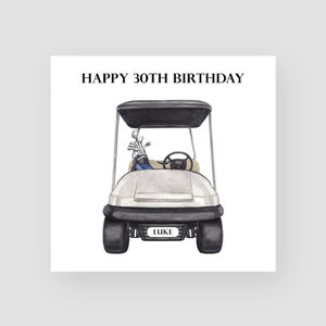 Biglietto di auguri personalizzato per il 30° compleanno di golf per lui - Biglietto di auguri per il compleanno di golfista - Biglietto di auguri per il 30° compleanno per figlio - Biglietto di auguri per il 30° compleanno per marito - Regalo di compleanno per golfista