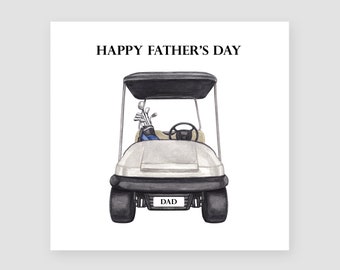 Golf Cart Fathers Day Card Dad Fathers Day Gifts Golfer Fathers Day Card For Step Dad Fathers Day Card From Son Fathers Day Card Golf Lover