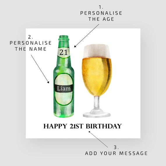 Personalised Branded 1 Pint Peroni Lager Beer Glass Birthday Gifts + Gift  Box