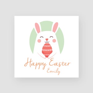 Carte de Pâques personnalisée faite à la main - Lapin de Pâques - Lapin - Pour Lui / Elle - Fils- Fille - Christianisme - Cartes saisonnières
