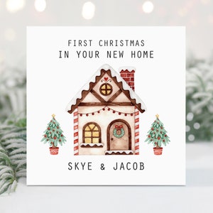 Cartolina di Natale personalizzata nella nuova casa - Cartolina di Natale 1a casa - Cartolina di Natale della nuova casa - Cartolina di Natale della prima casa - Nella tua nuova casa