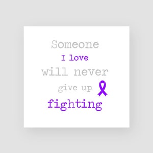 Carta di supporto per il cancro al pancreas - Nastro viola - Consapevolezza - Per lui - Per lei - Guarisci presto carta - Carta di condoglianze - Pensando a te