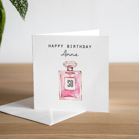 Personalised 50th Birthday Card Mum Age 50 Fashion Birthday Gifts Female Handmade Wife Birthday Card 18 Elegent Ladies Birthday Card For Her
