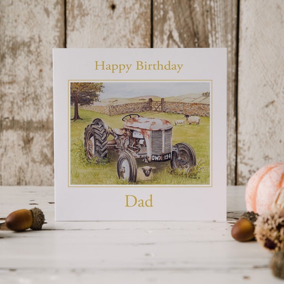 Tarjeta 3D De Tractor – Tarjeta De Felicitación Con Diseño De Filigrana – Tamaño 15 X 20 Cm – Incluye Sobre Y Funda
