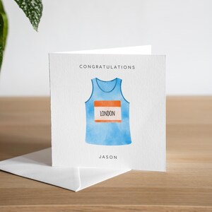 Gepersonaliseerde Marathon Gefeliciteerd Card London Marathon Gefeliciteerd Cadeau Marathon Well Done Card You Completed London Marathon Card
